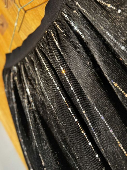 Fustă neagră cu sclipici – Sinsay