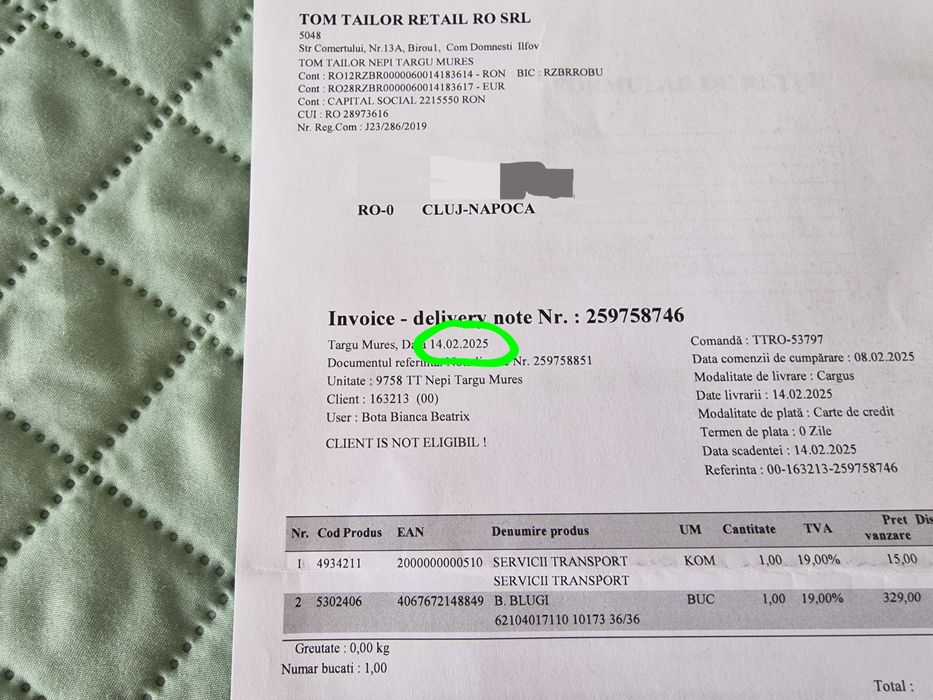 Vand blugi Tom Tailor Marvin Straight 36/36