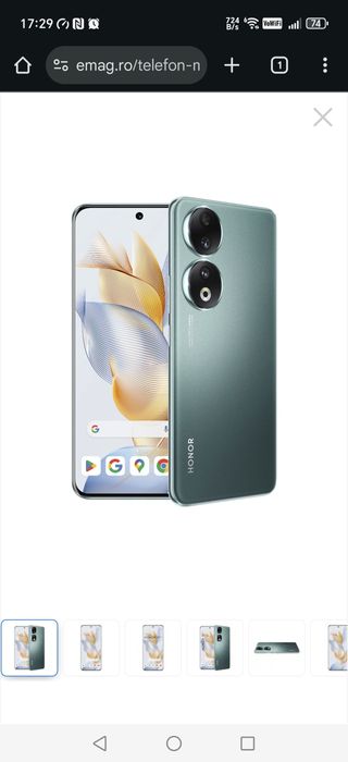 Telefon Honor 90 Emerald Green (12GB RAM, 512GB ROM, 5G)