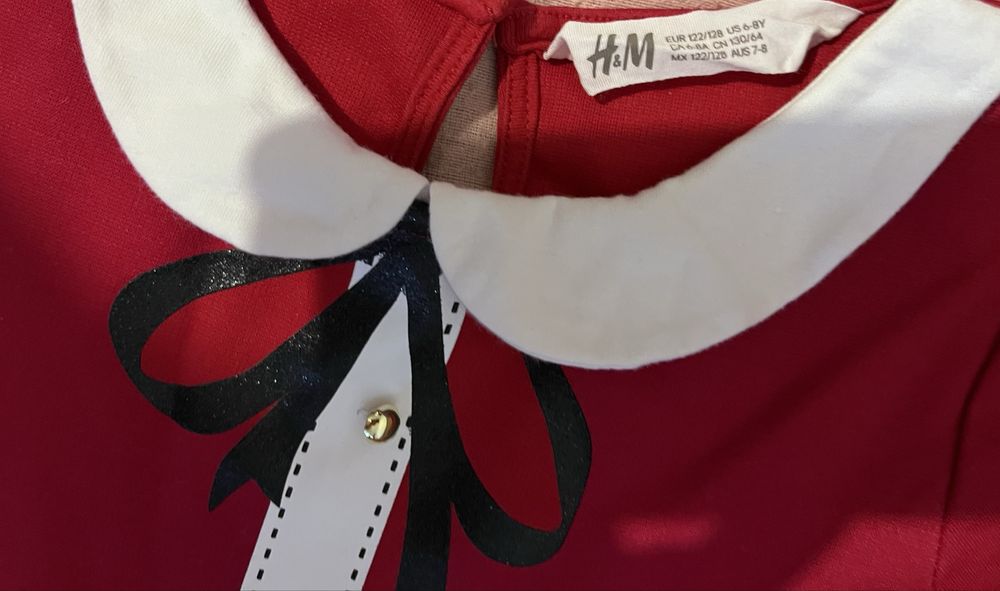 Rochie H&M 122/128 Craciun