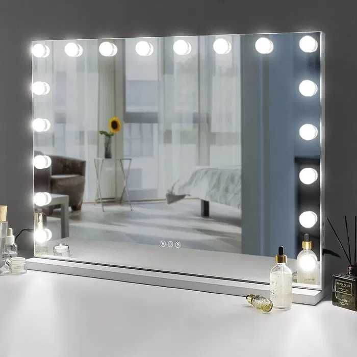 Гримьорско Огледало Hollywood style 46×58 с 15 led 80 × 60 см. 18 LED