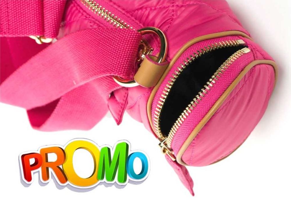 %ПРОМО% JUICY COUTURE – Бонбонено розова чанта 13x26x13 см "HOLLYWOOD"