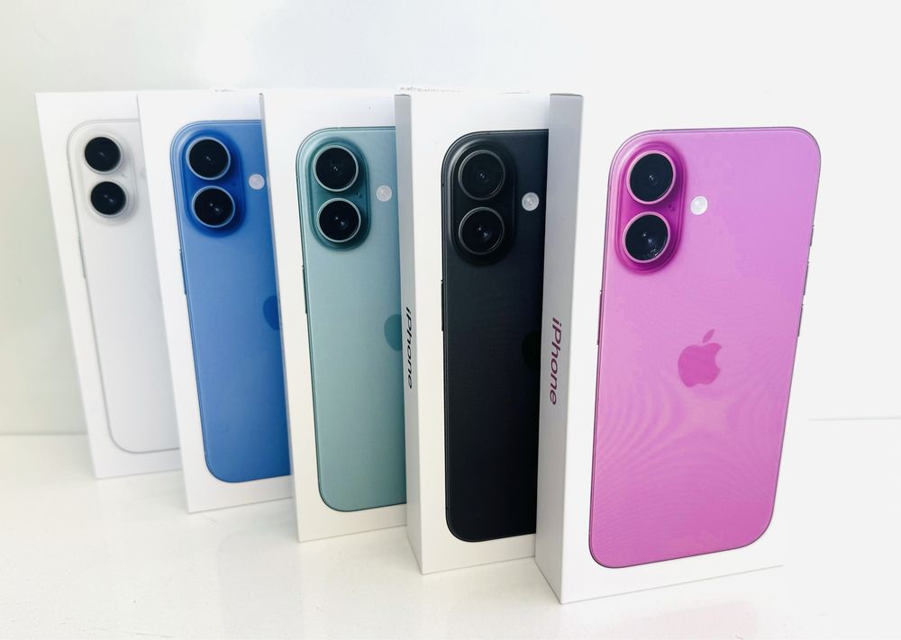 НОВ! iPhone 16 128GB Black / Ultramarine / Pink 24 месеца ГАРАНЦИЯ!