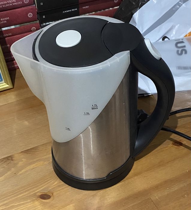 Fierbator Orion OWKI-170, 2000W. 1,7 l, Inox/ Negru