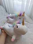 Papuci / botosi de casa pufosi in forma de unicorn, 35-37