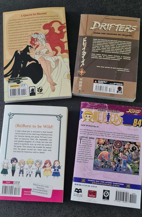 Манга, различни заглавия, единични томове, английски език