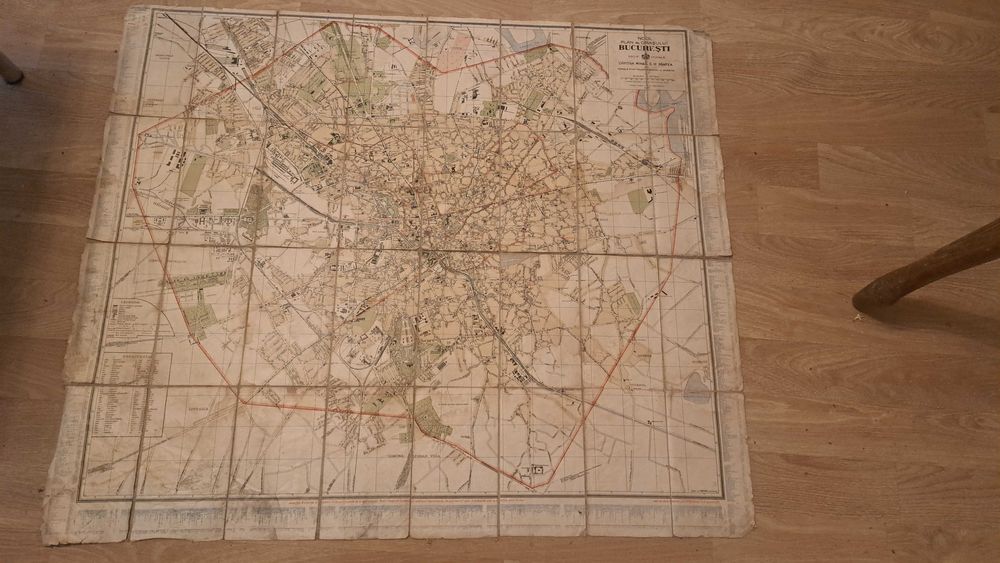 Harta veche,Planul Bucurestiului 1921