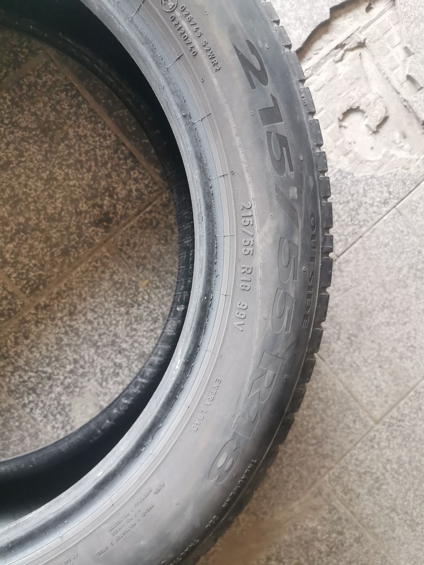 215 55 18 Pirelli 20г