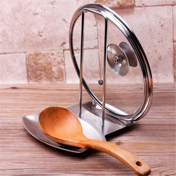 bucataria a devenit mai incapatoare! suport inox capac+lingura mancare