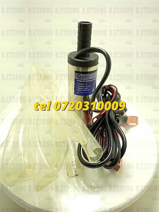Pompa Submersibila 12v Pentru Spalat Radiator Antigel 12 Litri