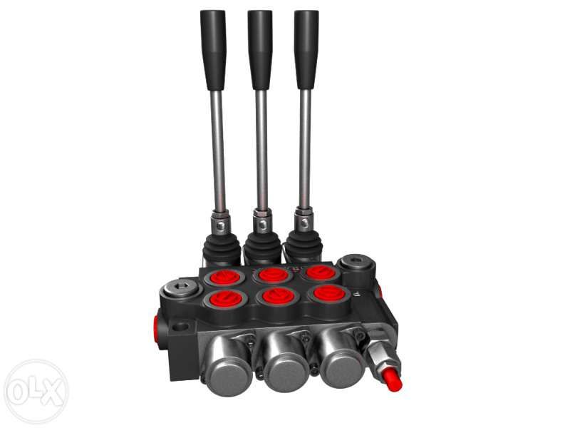 Distribuitor hidraulic monobloc 3 sectiuni 40 l/min 1/2"