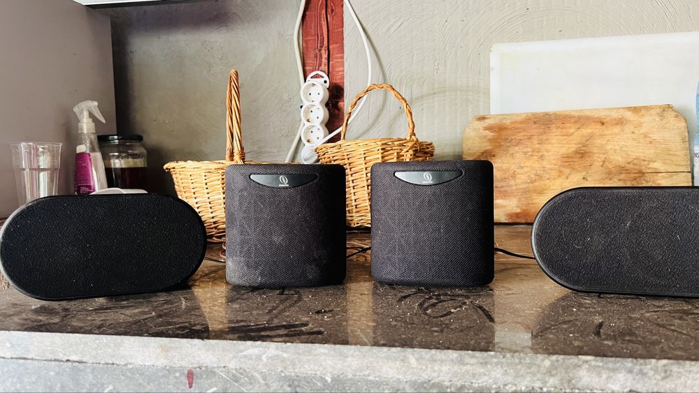 Boxe JVC, subwoofer activ Sony, sateliti
