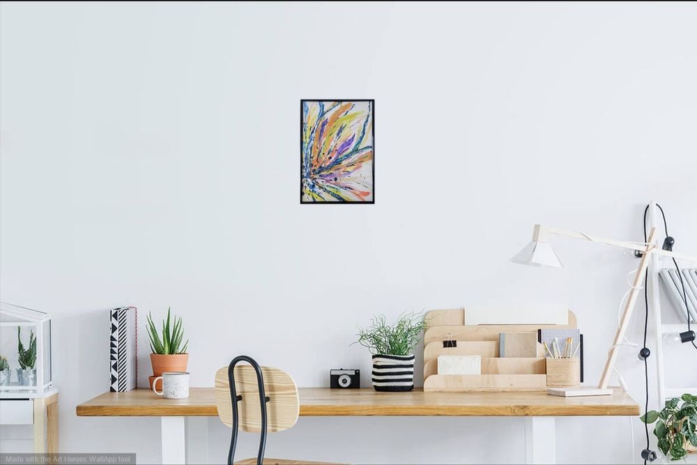 Абстрактни картини лалета, цветя, лилия 22 X 30см, Abstract paintings