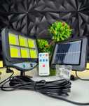 Лампа с отделен соларен панел и 128 cob led диода с 3 режима,дистанцио