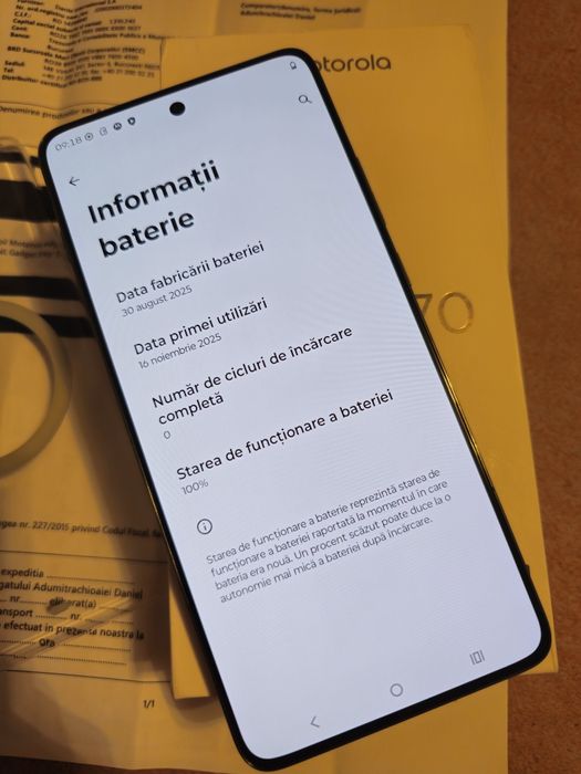 Motorola Edge 70 Nou Garanție 2 ani fullbox