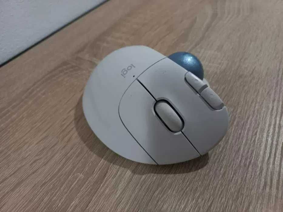 Mouse Wireless - Bluetooth Trackball Logitech ERGO M575, Offwhite