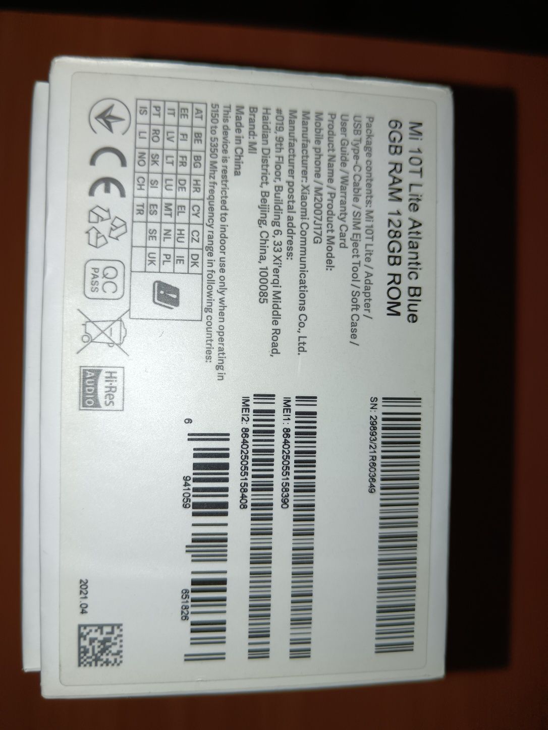 Xiaomi Mi 10 T Lite