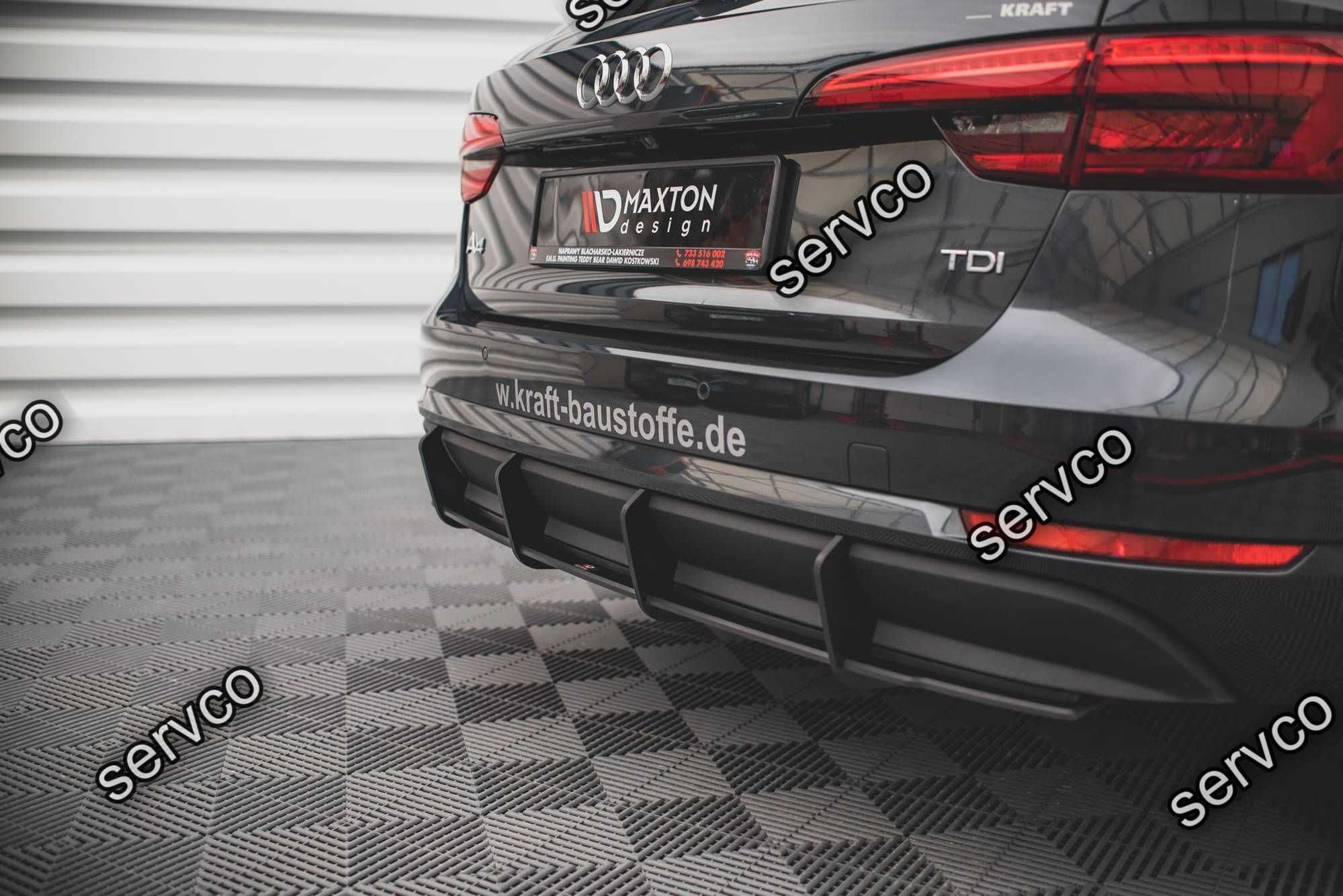 Difuzor bara spate Audi A4 B9 Avant 2015-2019 v10 - Maxton Design