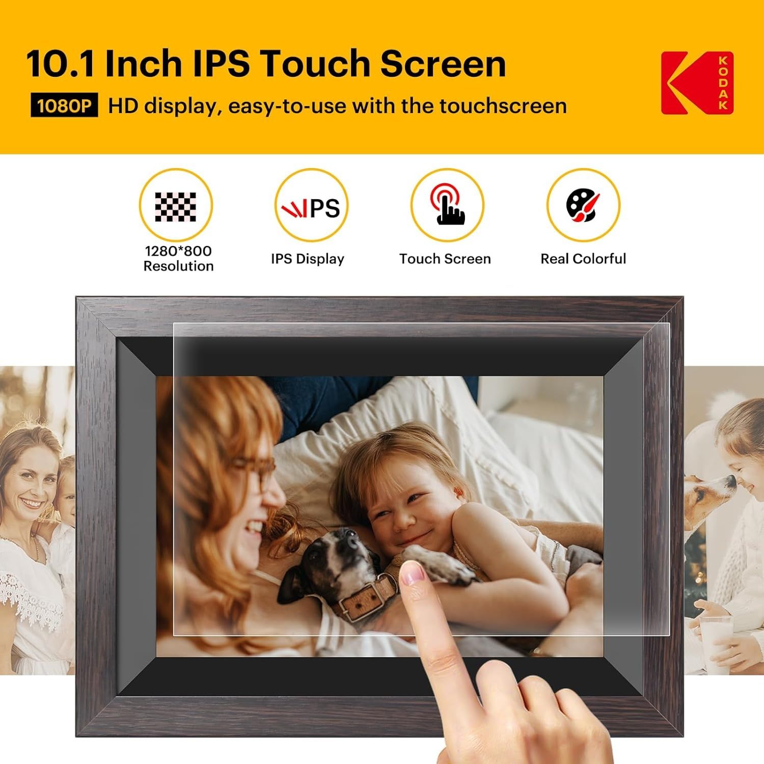 Цифровая фоторамка Kodak 10 дюйма HD экран , 32 gb + Wi Fi