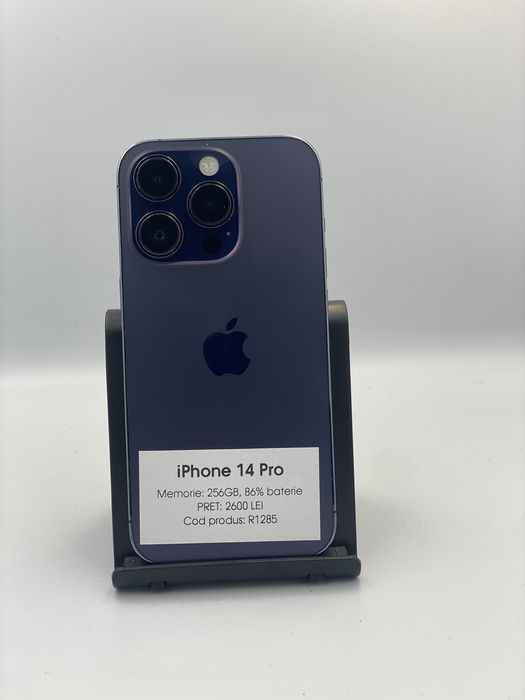 iPhone 14 Pro - 256gb memorie, 86% baterie, 1 an garantie