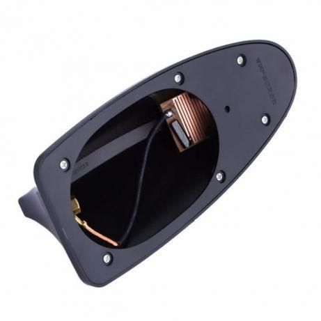 антена за кола тип перка на акула, с усилвател, черна verk 10054