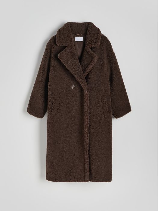 Teddy bear палто reserved кафяво