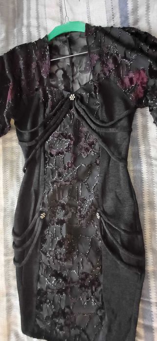 Черна къса рокля