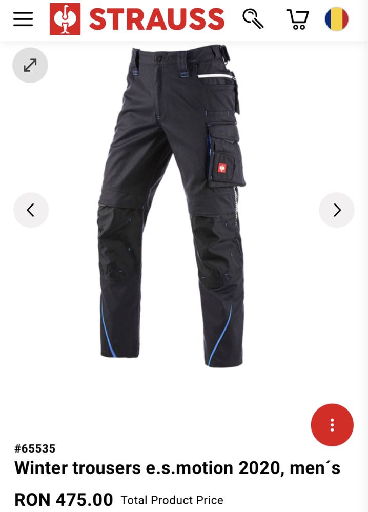 Engelbert Strauss E.S. Motion 2020 Winter 56 L XL uvex mascot