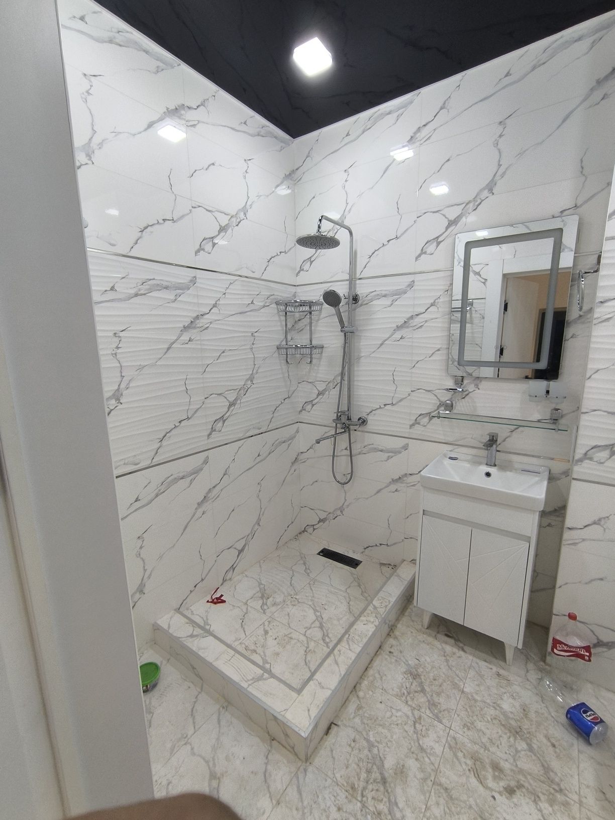 Новостройка 1 ком. Сергели 1. 40м² Евро ремонт.не торец. 5/7 кирпич