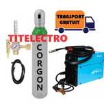 Aparat sudura cu sarma Novo MIG 130 + tub 8 litri plin + reductor gaz