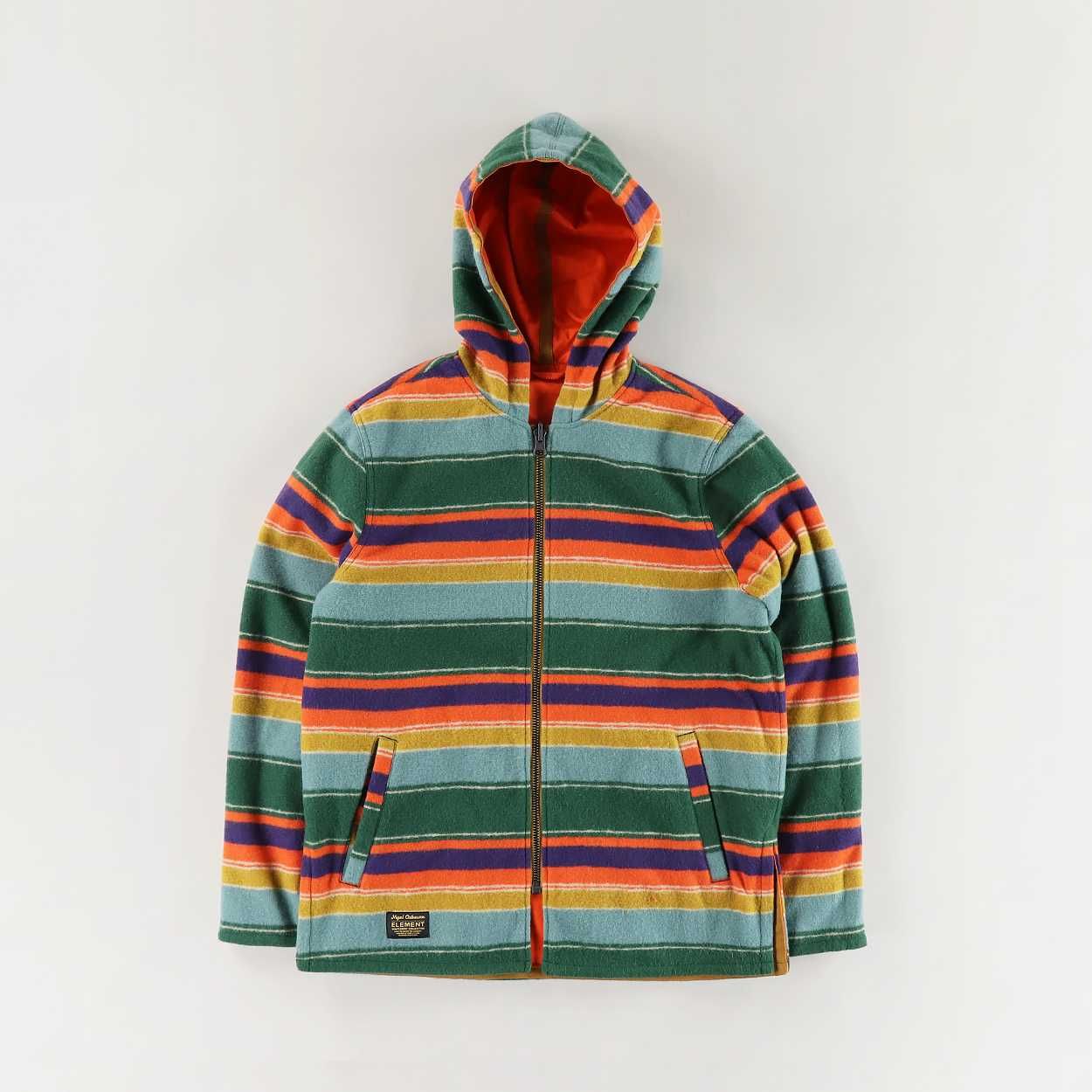 Element x Nigel Cabourn Alder Reversible Blanket Fleece Jacket - M