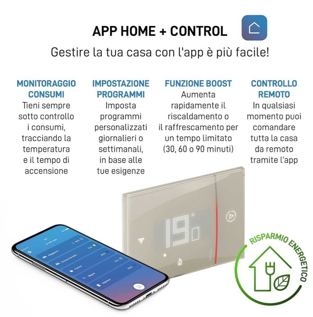 BTicino SXM8002 - Интелигентен WIFI ТЕРМОСТАТ Smarther2 с Netatmo
