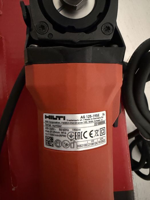 Polizor HILTI AG125-19SE nou
