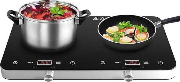 Plită cu inducție COOKTRON dublă cu control dual