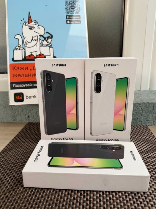 НОВ 256gb Samsung A56 5G Лизинг от 22лв/м awesome lightgrey / graphite