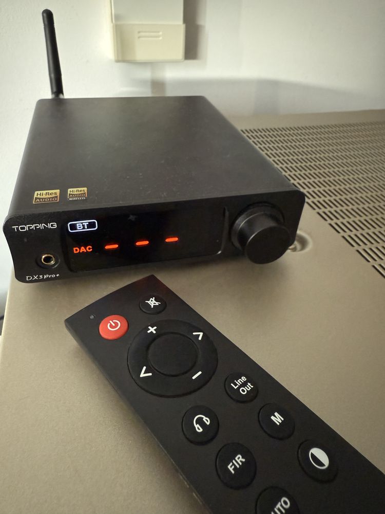 TOPPING DX3PRO+ (varianta plus) DAC cu amp. căști 32bit 768KHz DSD512