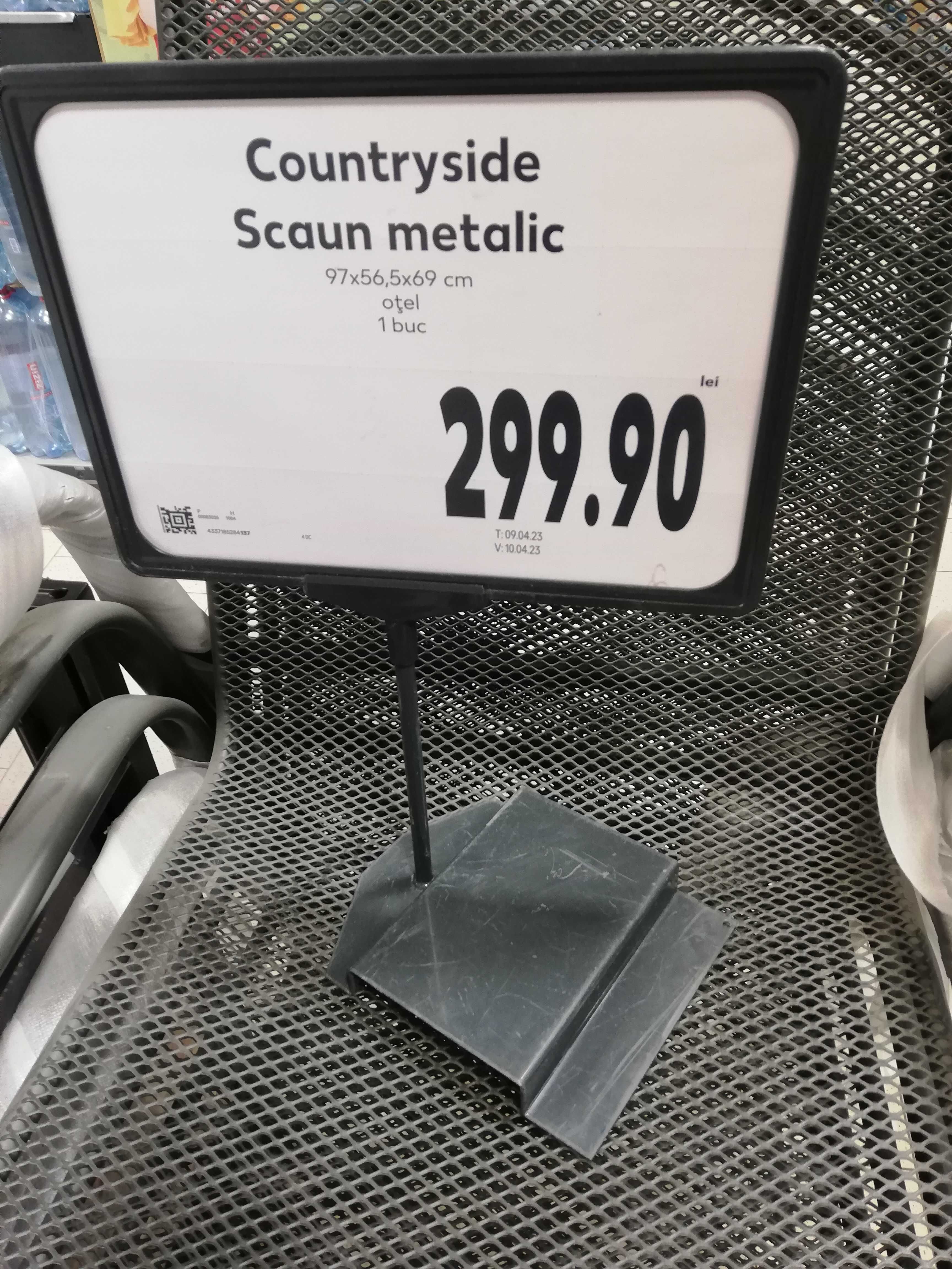 4 scaune metalice grădină noi