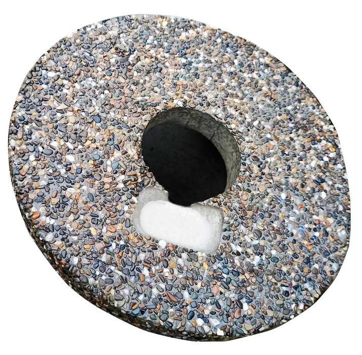 Coș de gunoi stradal din beton 42.5×79 cm capac din beton