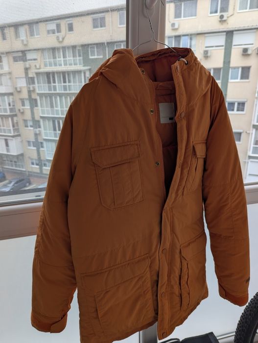 Geaca Groasa Puf Iarna Levis Portocalie Lungime medie