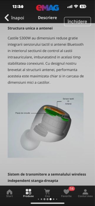 Casti wireless Panasonic