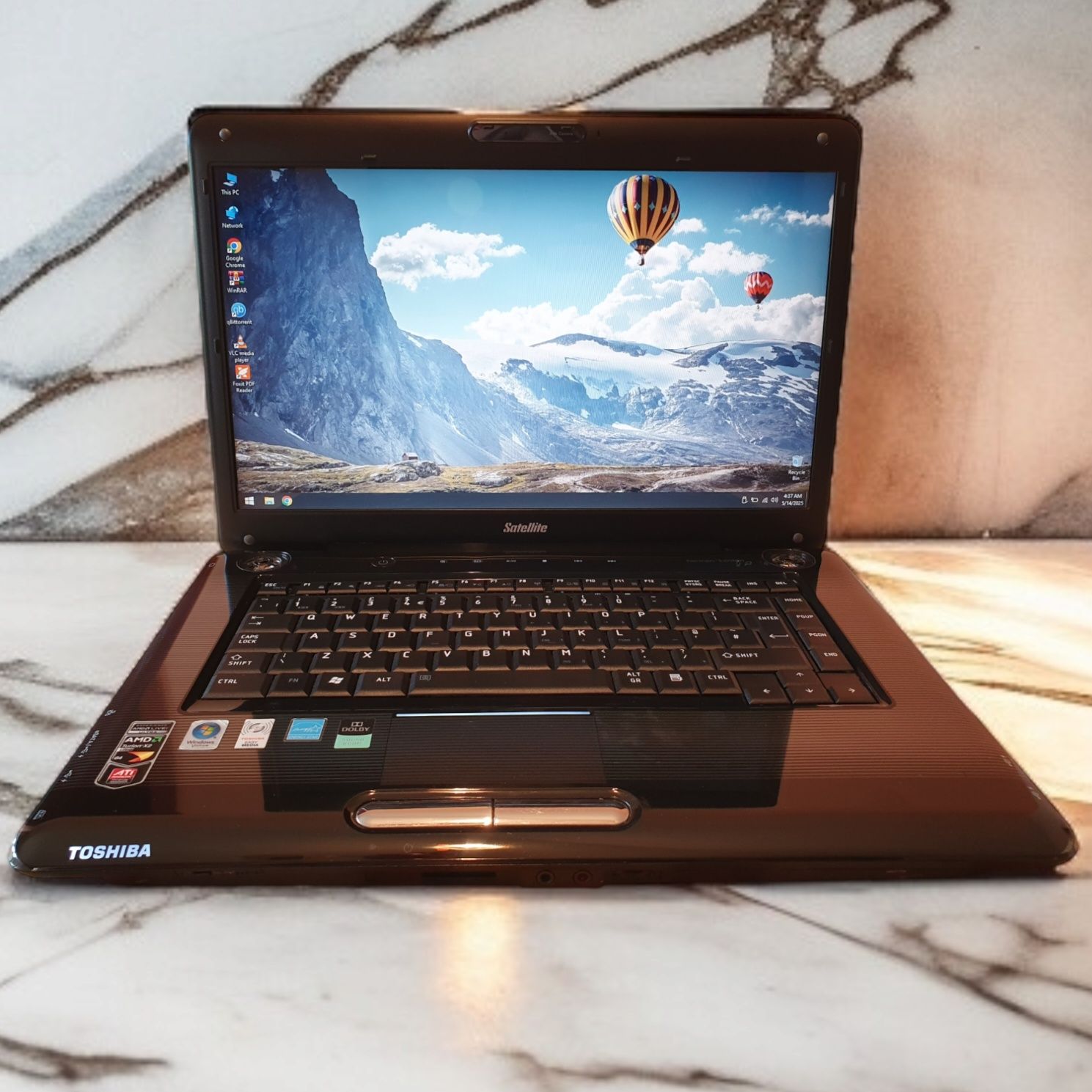 Toshiba Satelite A350D -  "16" HD + Harman Kardon - Dual Core !