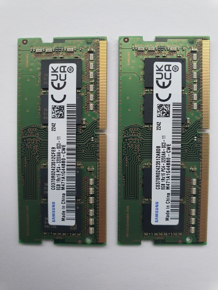 Samsung RAM laptop kit dual channel 16 GB (2×8) DDR4 3200