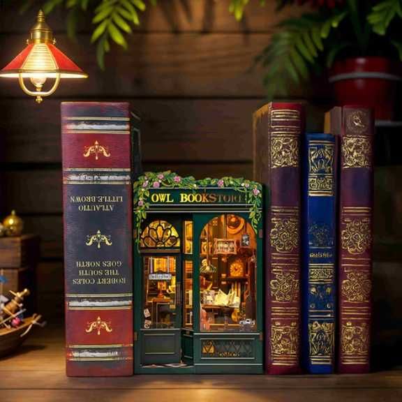 Декорация на Библиотека - BOOK NOOK, разделител за книги, 3D Модел