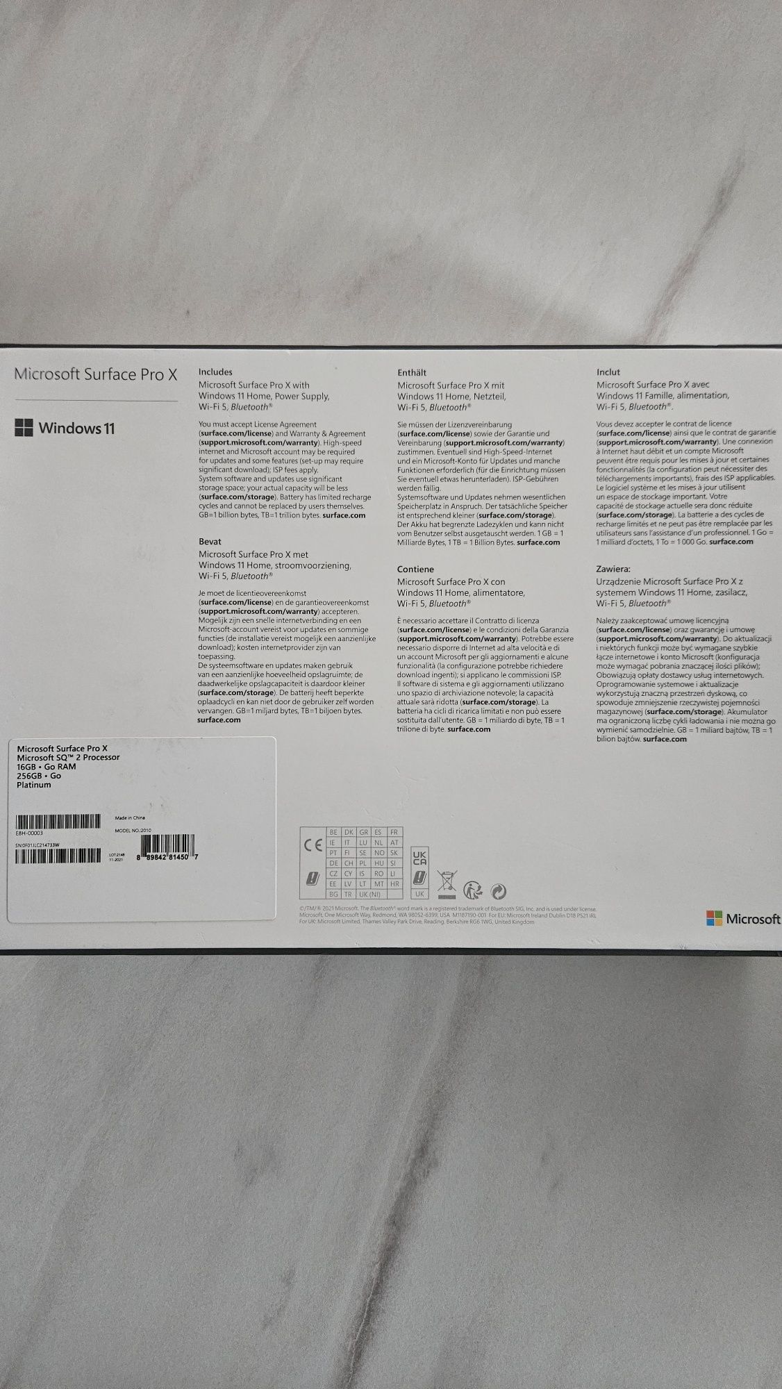 Microsoft Surface Pro X SQ2 16GB 256GB SSD