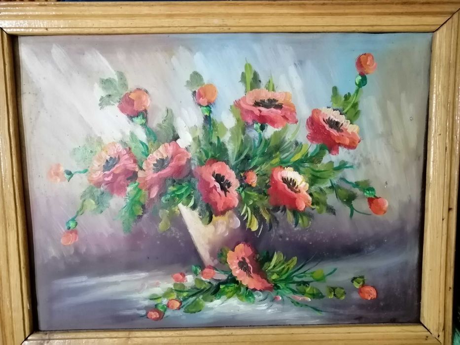 Tablou vechi pictura  Maci