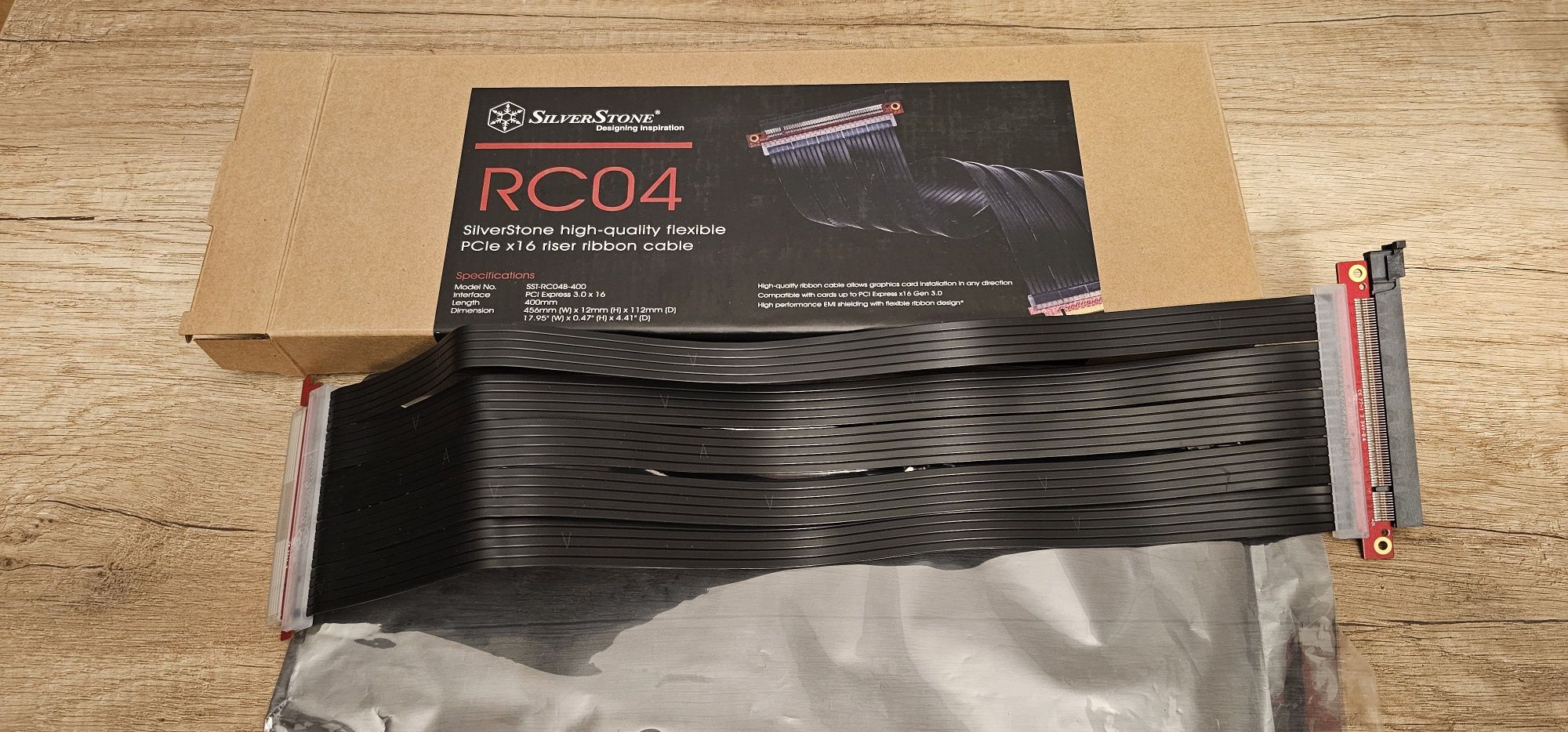 Cablu Riser PCI E 3x16 400 mm SilverStone