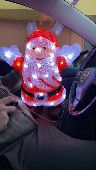 Светещ дядо коледа