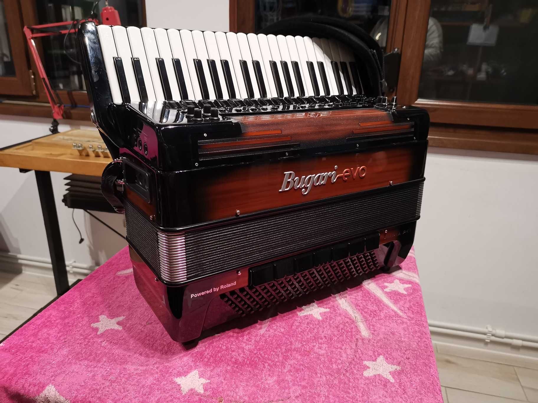 Acordeon Bugari Evo Haria 41 Brown Impecabil