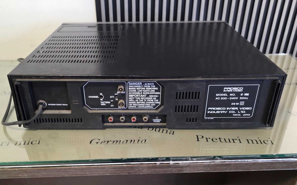 Player video VHS Prosco IV-7000 - de vazut casetele de la nunta