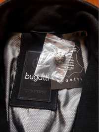 Пальто-френч Bugatti (Германия),шерсть+кожа,оригинал,новое,р-р 50